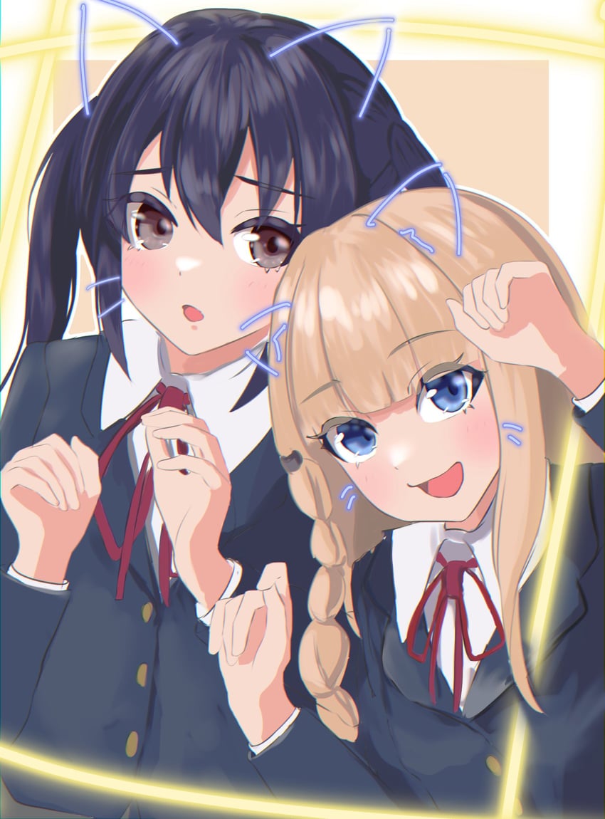 nakano azusa and narumiya suzu (k-on! and 1 more) drawn by oz_o2