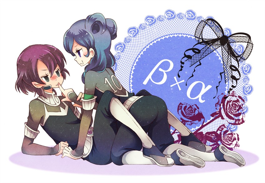 beta and alpha (inazuma eleven and 2 more) drawn by uppi