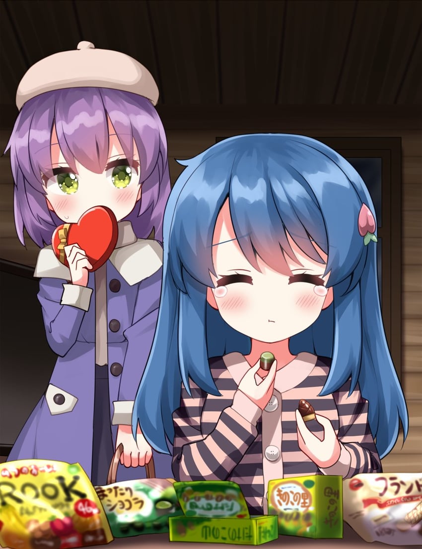 hinanawi tenshi and nagae iku (touhou) drawn by ruu_(tksymkw)