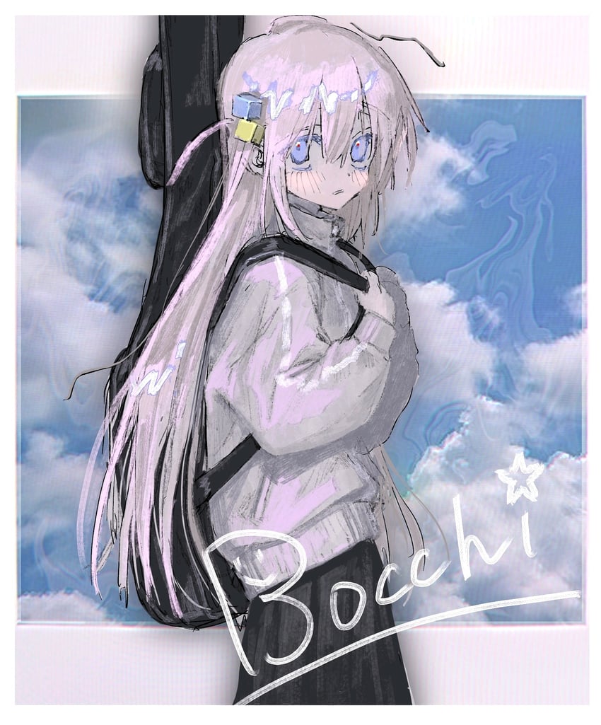 gotoh hitori (bocchi the rock!) drawn by mawaru_(debumarucogt)