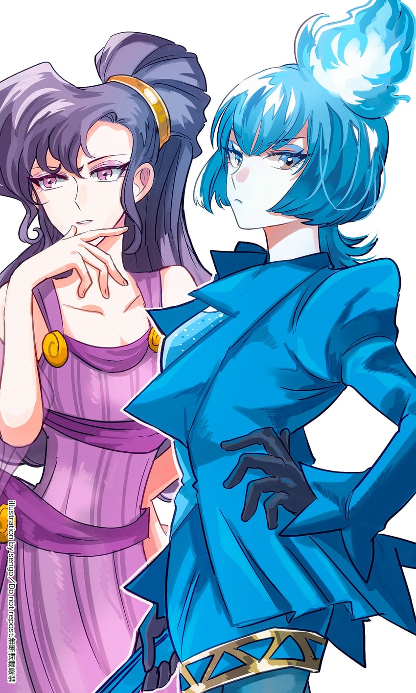 megara and ms. hades (disneyland and 1 more) drawn by airagency1005