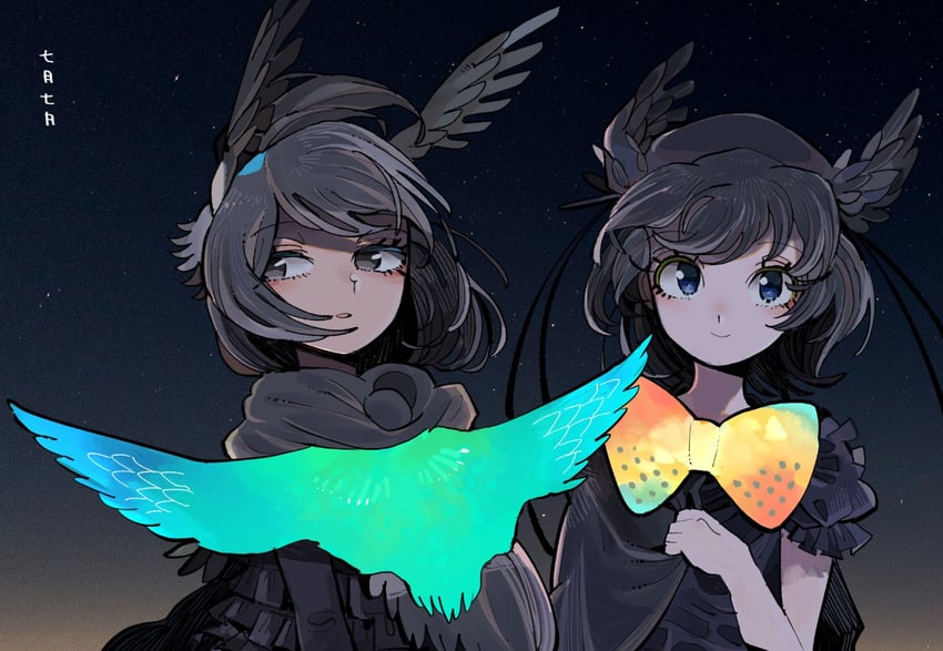 superb bird-of-paradise and western parotia (kemono friends) drawn by kanmoku-san
