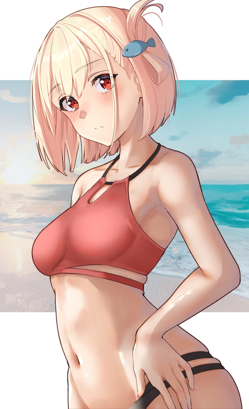 nishikigi chisato (lycoris recoil) drawn by yami_anko