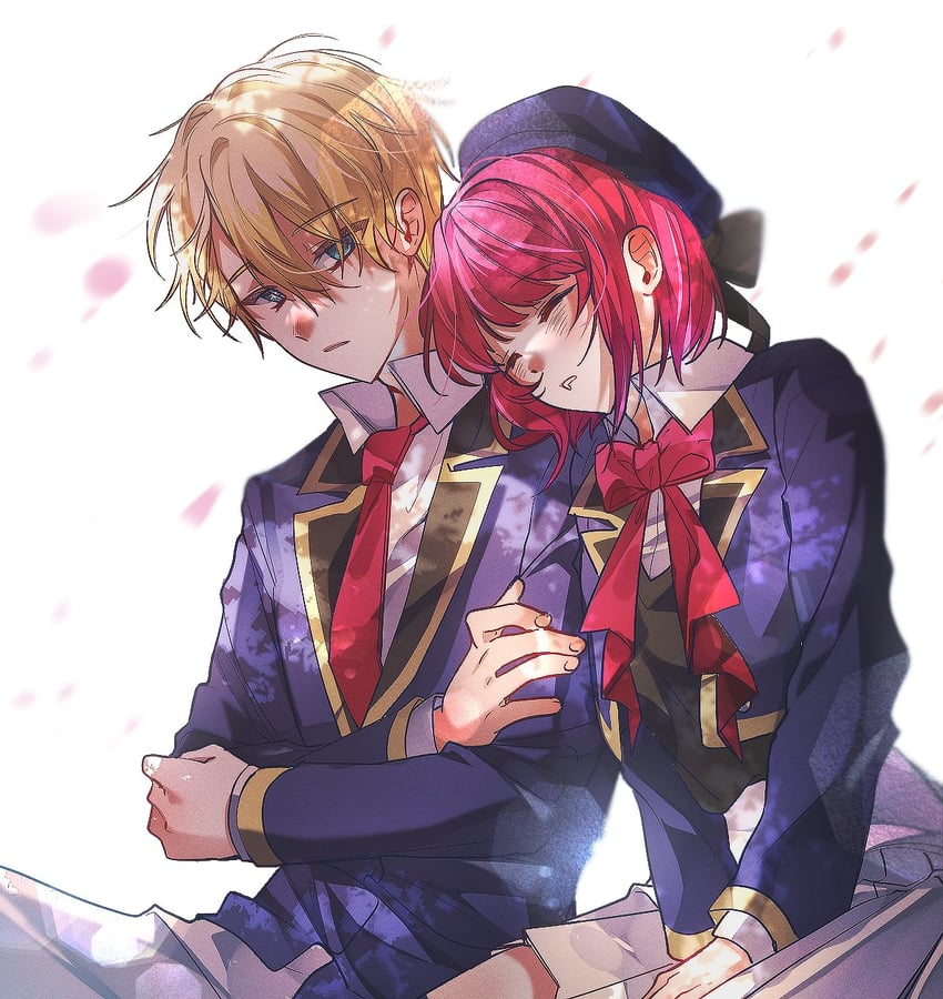 arima kana and hoshino aquamarine (oshi no ko) drawn by rayfor401