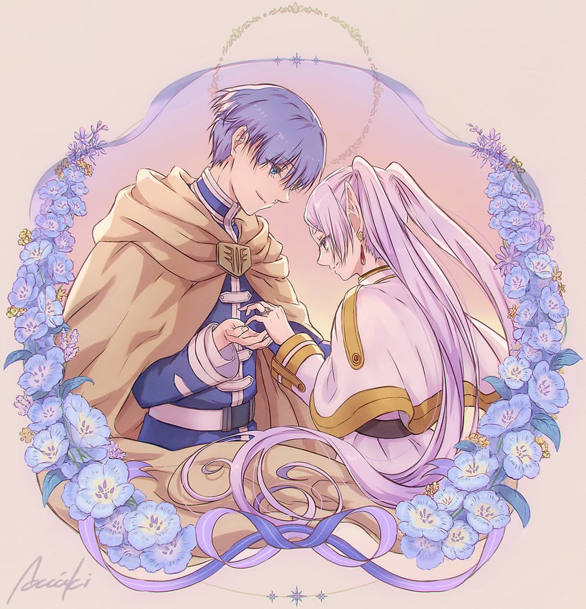 frieren and himmel (sousou no frieren) drawn by lira_mist