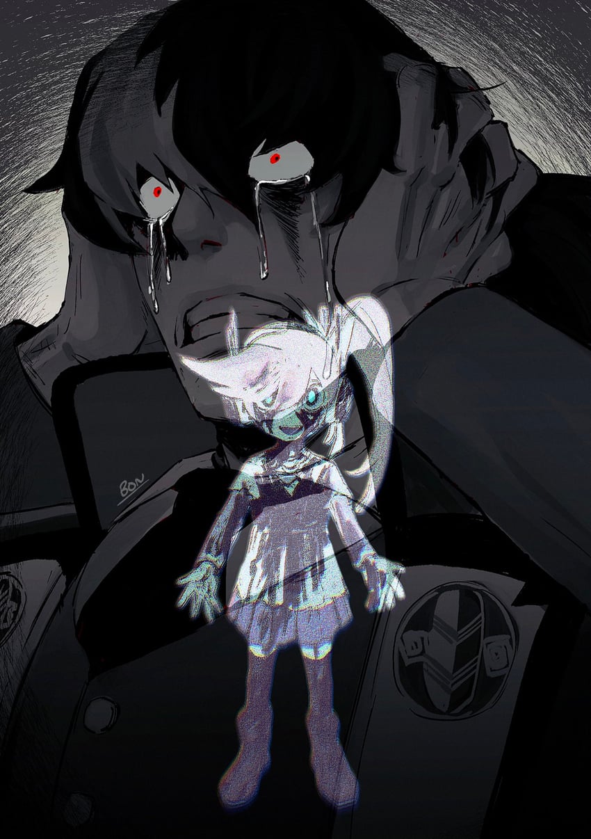 athena cykes and simon blackquill (ace attorney and 1 more) drawn by hn_vi