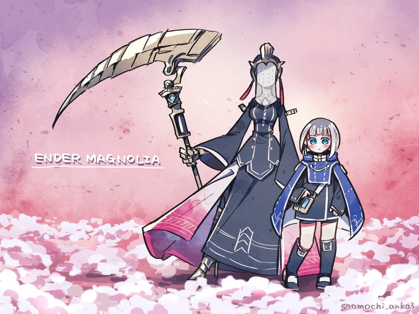 lilac and nola (ender lilies quietus of the knights and 1 more) drawn by omochi_anko3