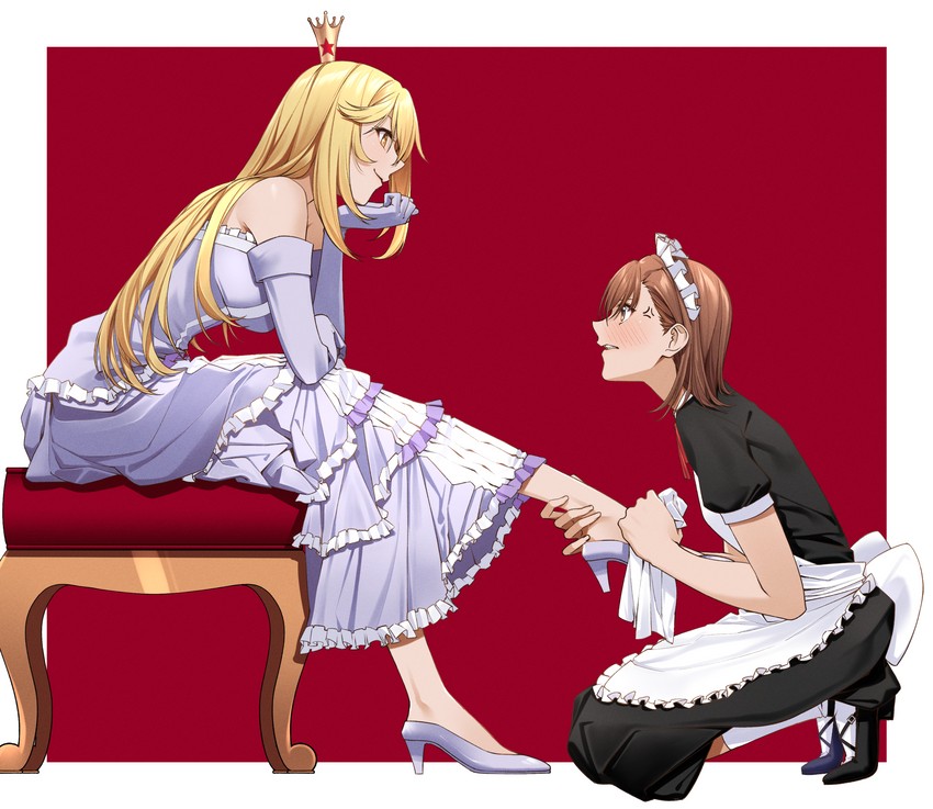 misaka mikoto and shokuhou misaki (toaru majutsu no index and 2 more) drawn by soluna_(so_lu_na)