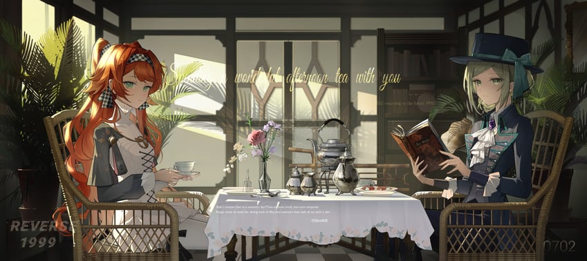 vertin and sonetto (reverse:1999) drawn by mint_(l_lok)