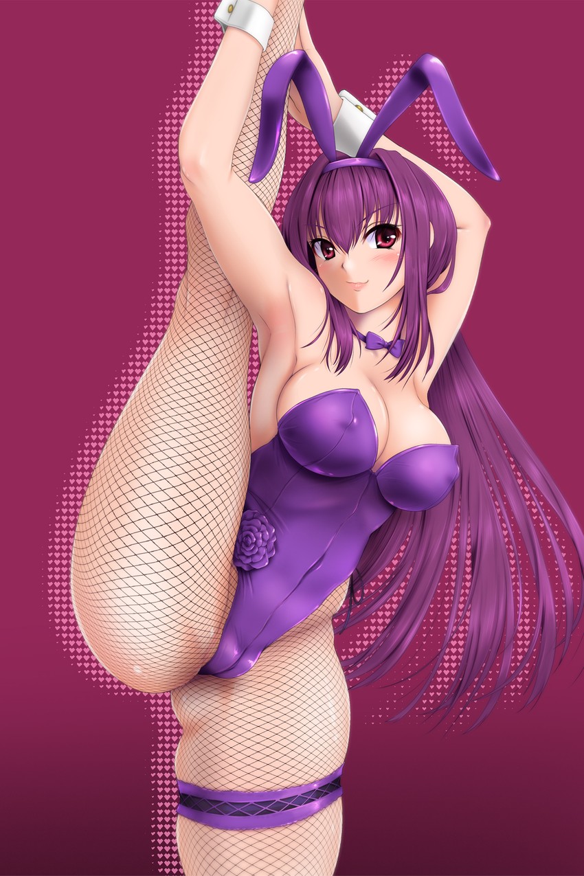 scathach (fate and 1 more) drawn by nekohane_ryou