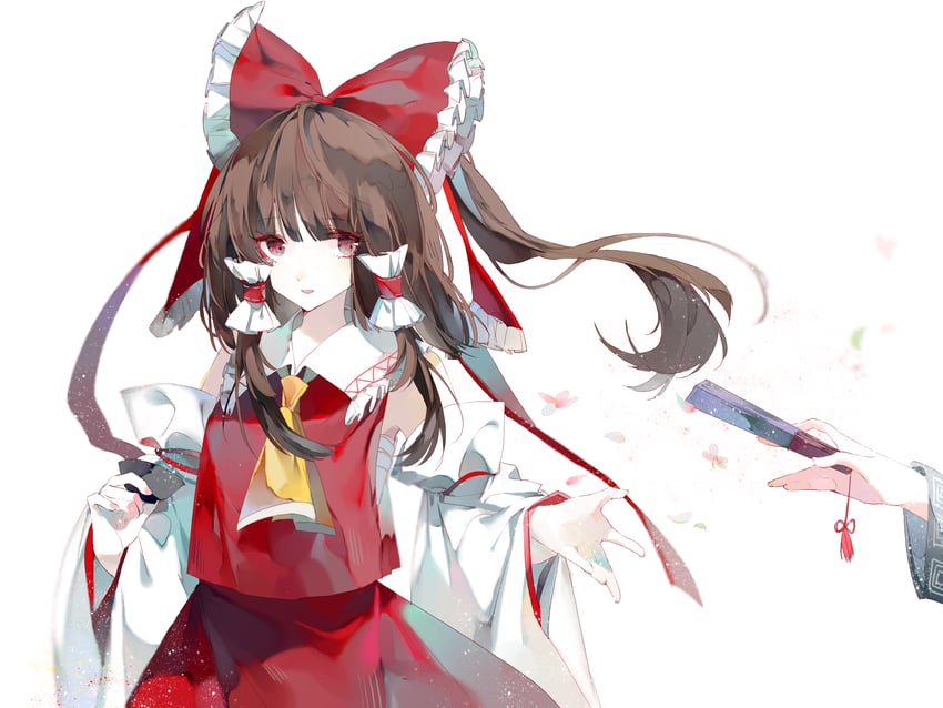 hakurei reimu and yakumo yukari (touhou) drawn by zhixie_jiaobu