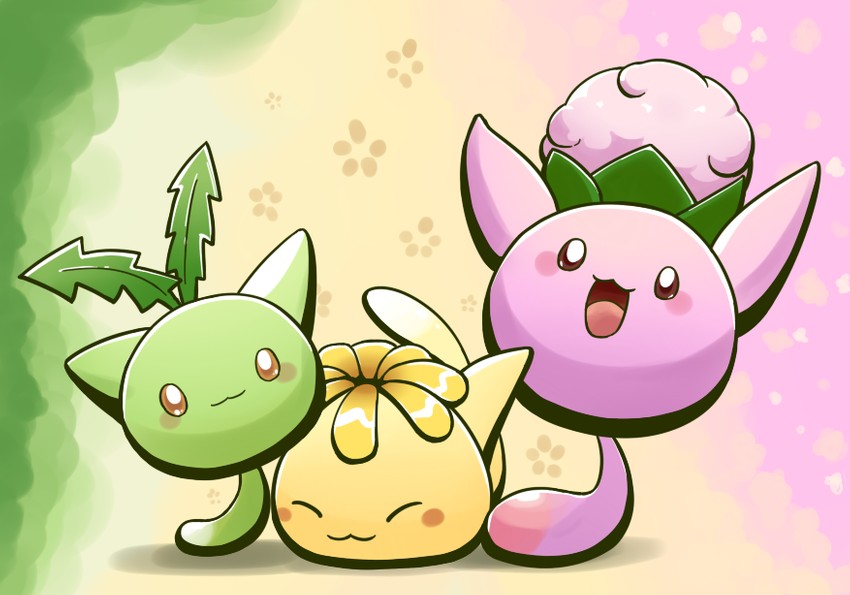 wataneko, haneko, and poponeko (pokemon and 1 more) drawn by aquabluu