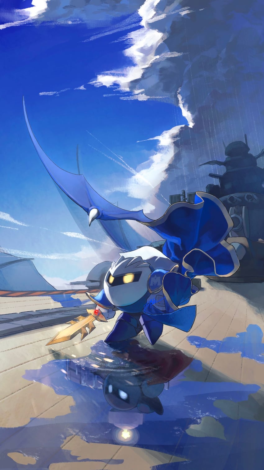 meta knight (kirby and 1 more) drawn by n4_sukihoudai