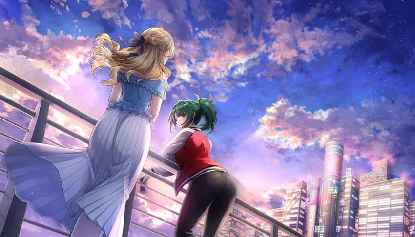 ayato utae and harunami anri (dolphin wave) drawn by ootomo_takuji