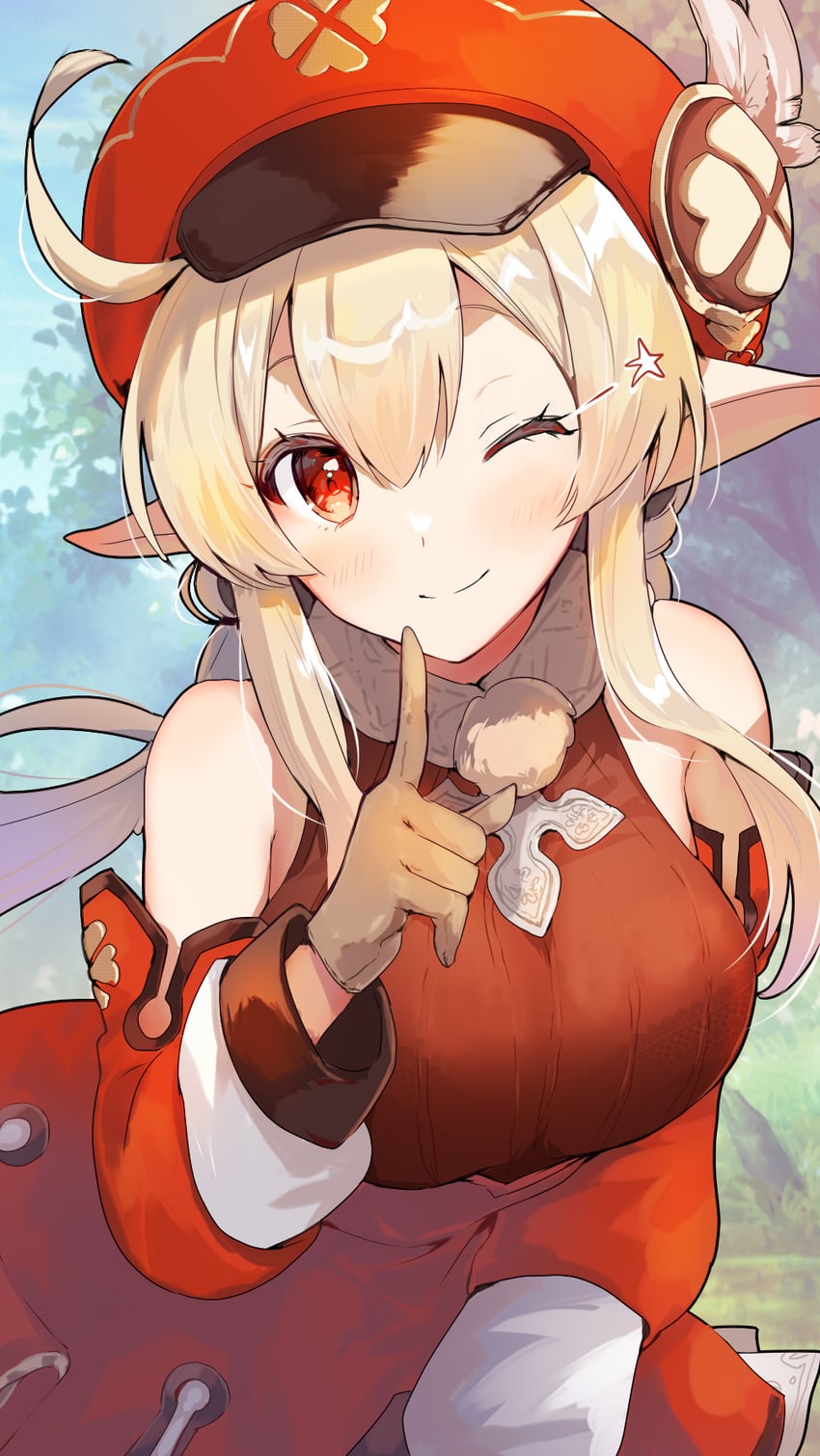 klee (genshin impact) drawn by tomozero