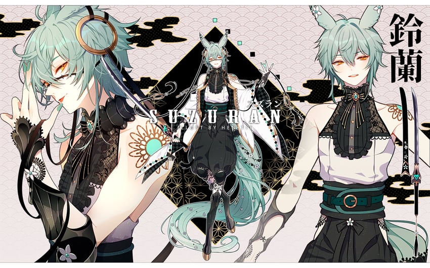 suzuran (original) drawn by hen-tie