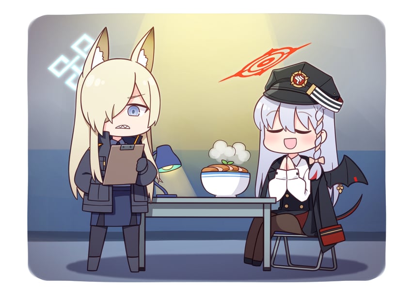 kanna and haruna (blue archive) drawn by harada_(sansei_rain)