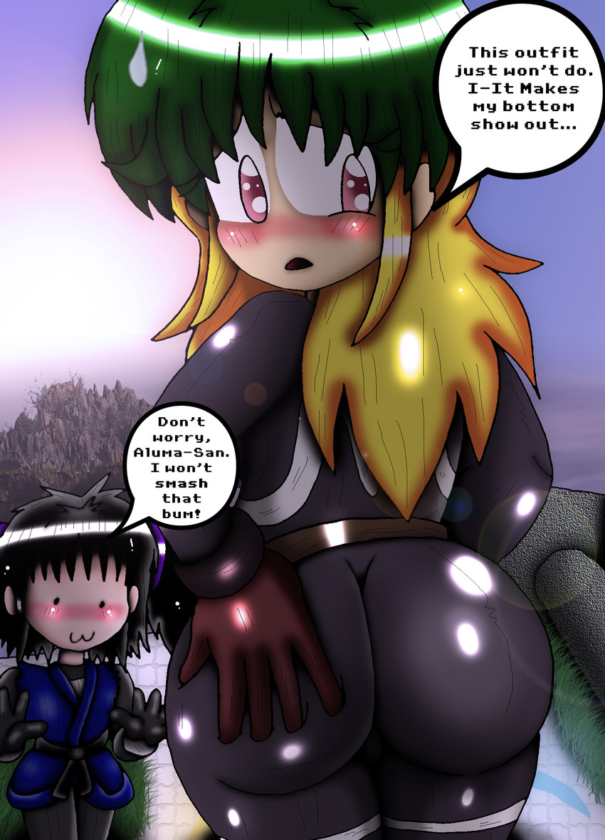 mii, mizuki ichiro, and aluma yakaru (original and 1 more) drawn by rokku-d