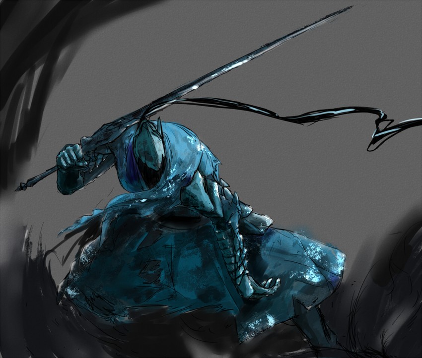 artorias the abysswalker (dark souls and 1 more) drawn by shibafu_no_atama