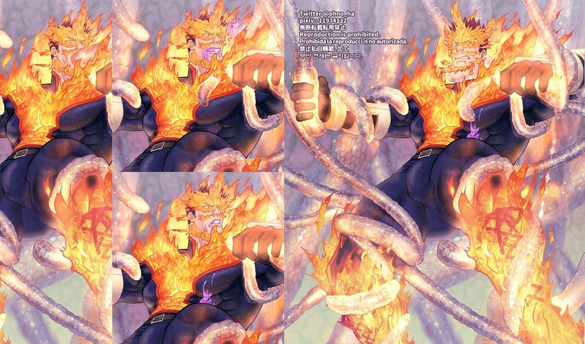 endeavor (boku no hero academia) drawn by ono_(ohno_ha)
