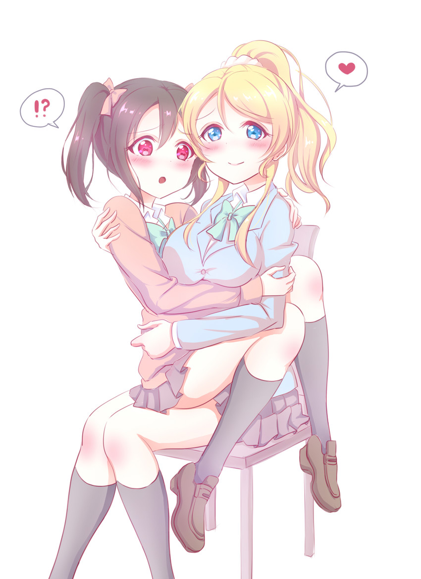 yazawa nico and ayase eli (love live! and 1 more) drawn by pipette1223