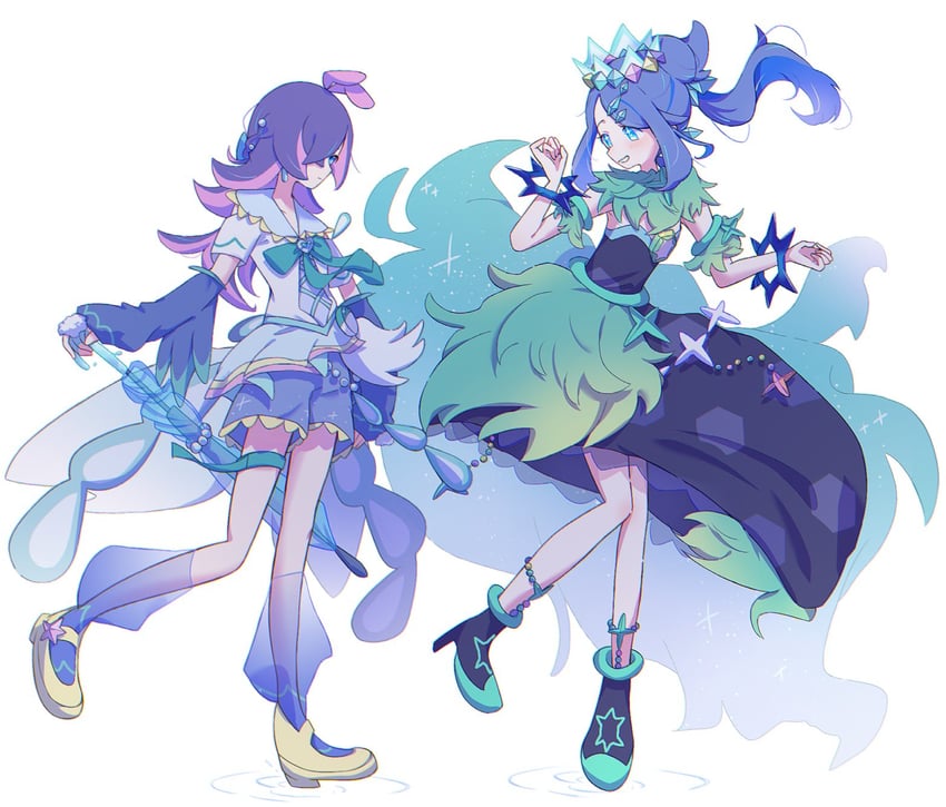 liko, dot, quaquaval, and terapagos (pokemon and 2 more) drawn by seiun_(hoshigumo_72)