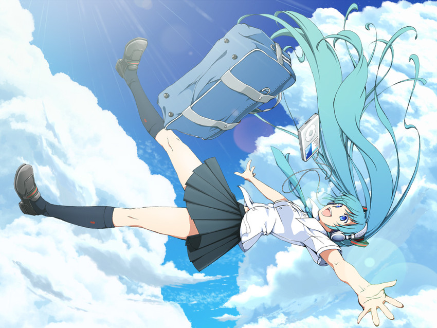 hatsune miku (vocaloid and 1 more) drawn by aka_ringo