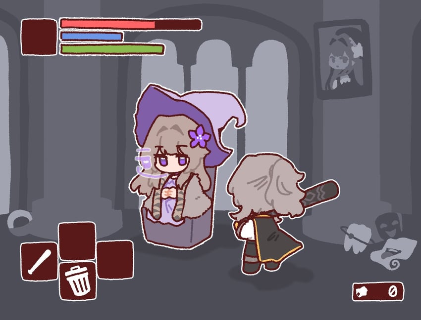 trailblazer, stelle, herta, and ranni the witch (honkai and 2 more) drawn by dorkdragoon
