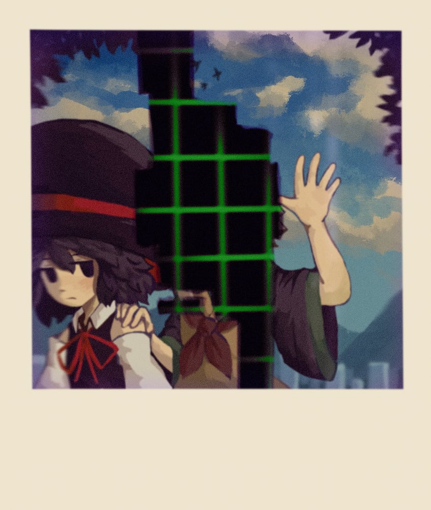 enraku tsubakura and houlen yabusame (len'en) drawn by gzpxllztt
