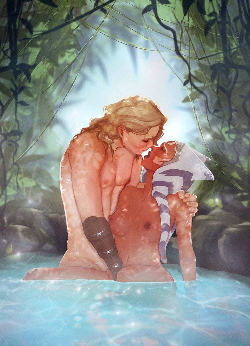 ahsoka tano and anakin skywalker (star wars and 1 more) drawn by smithlord66