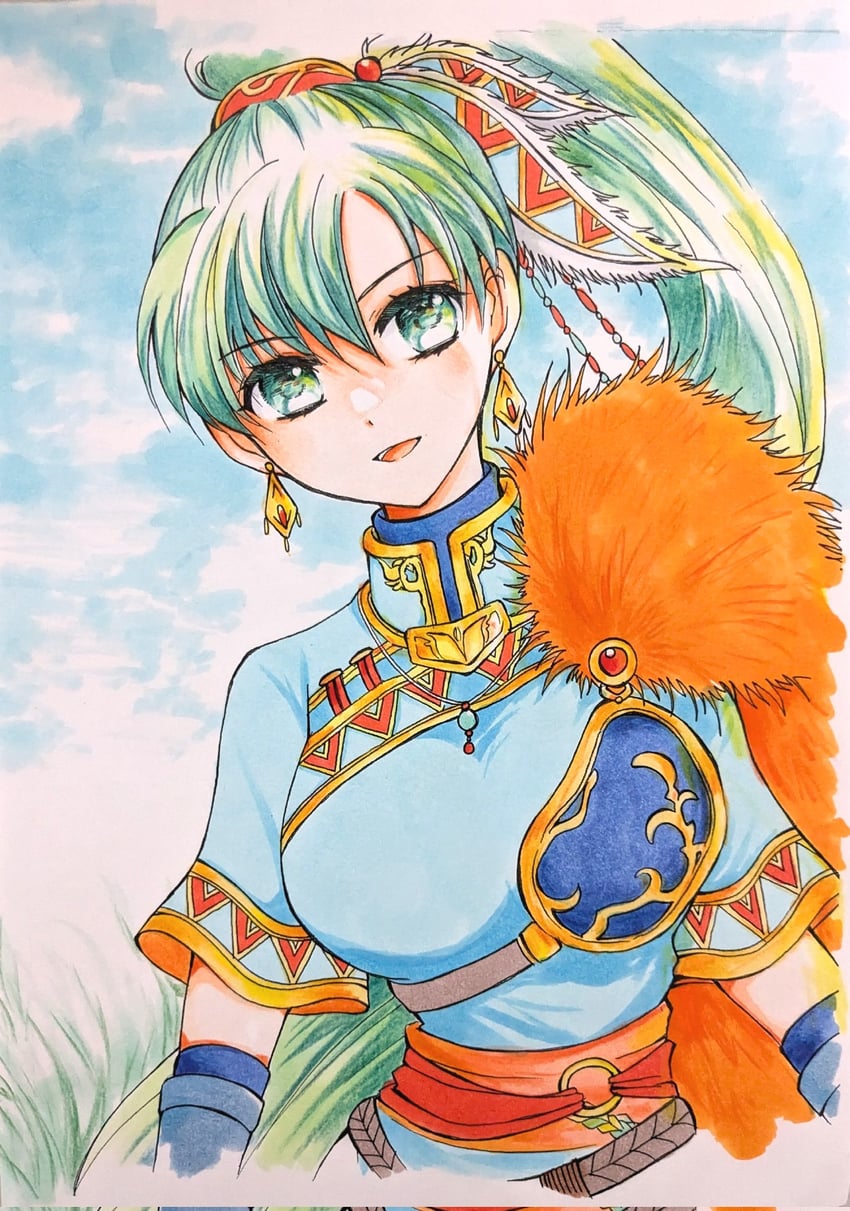 lyn (fire emblem and 2 more) drawn by chika_1