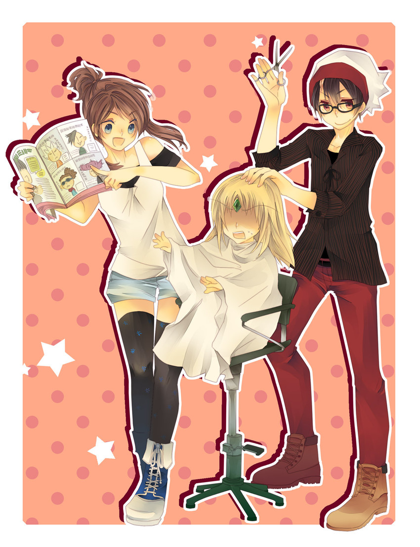 may, brendan, and emerald (pokemon and 2 more) drawn by jikei