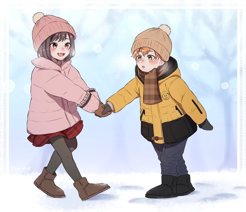 shinonome ena and shinonome akito (project sekai) drawn by nhrg806