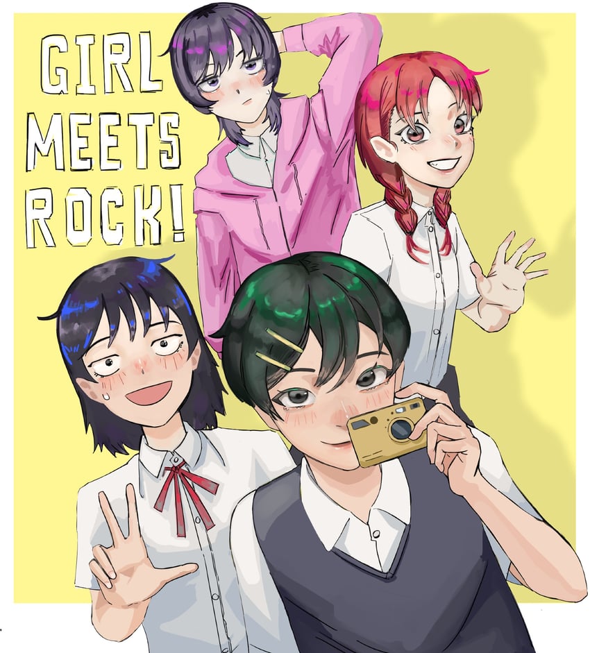 hatono chihiro, kouyama rin, fujii ayame, and uchida momo (futsuu no keion-bu) drawn by fongsabu