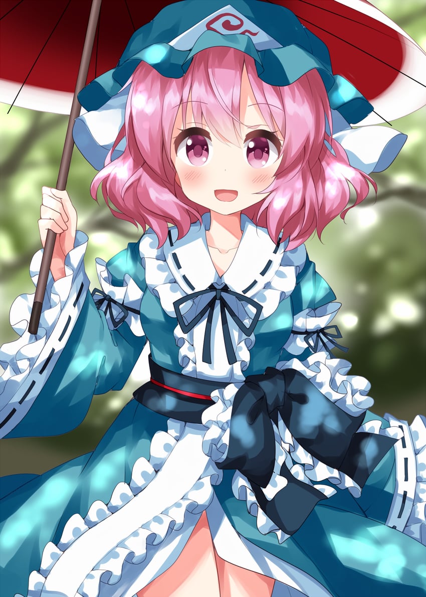 saigyouji yuyuko (touhou) drawn by ruu_(tksymkw)