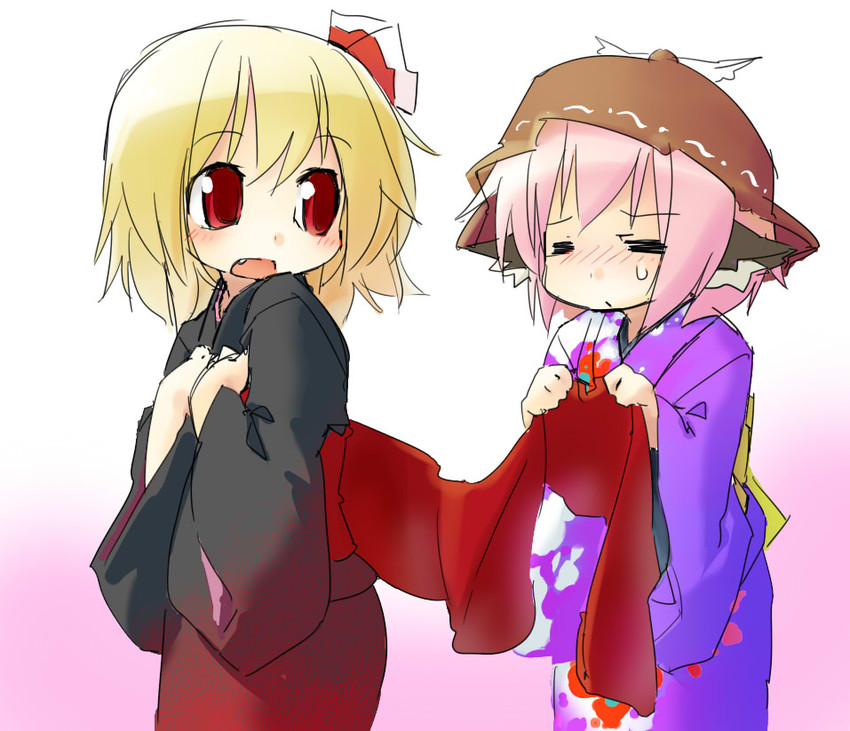 rumia and mystia lorelei (touhou) drawn by usada_o