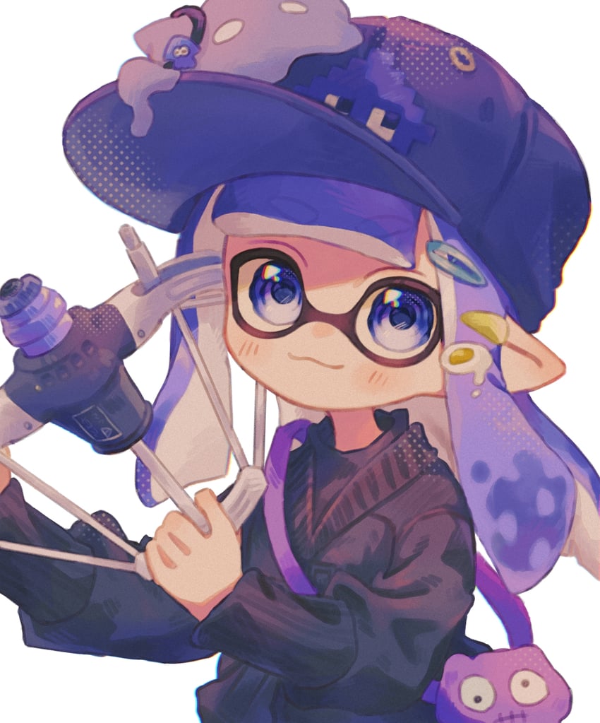 inkling player character and inkling girl (splatoon and 1 more) drawn by ochocho2828