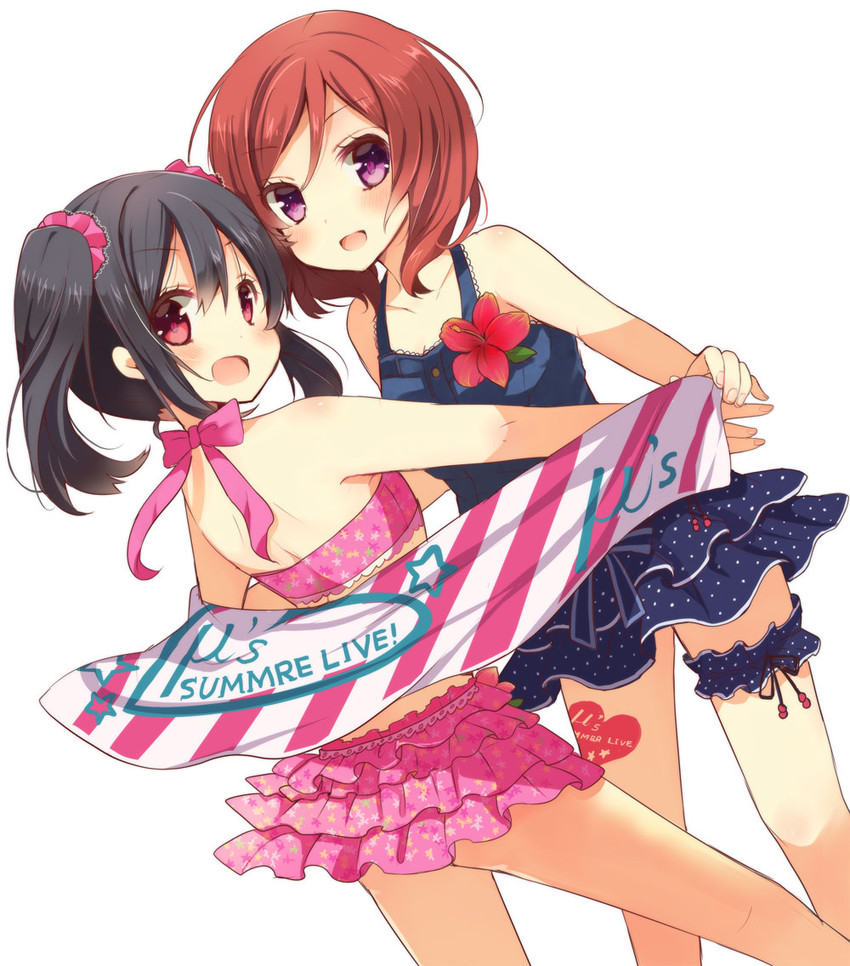 nishikino maki and yazawa nico (love live! and 1 more) drawn by shiroi_hakuto