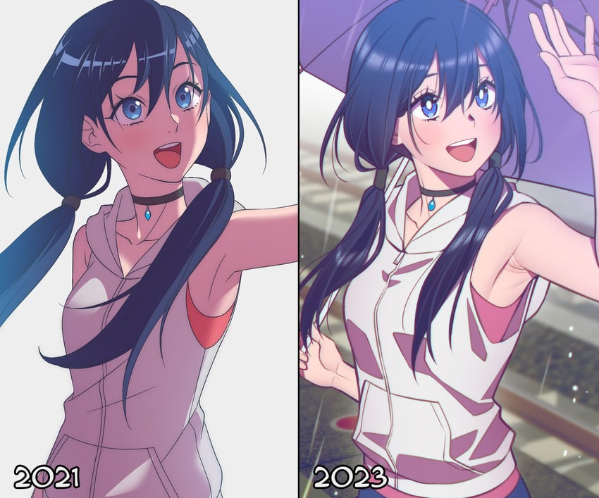 amano hina (tenki no ko) drawn by andrian_januar_adilia