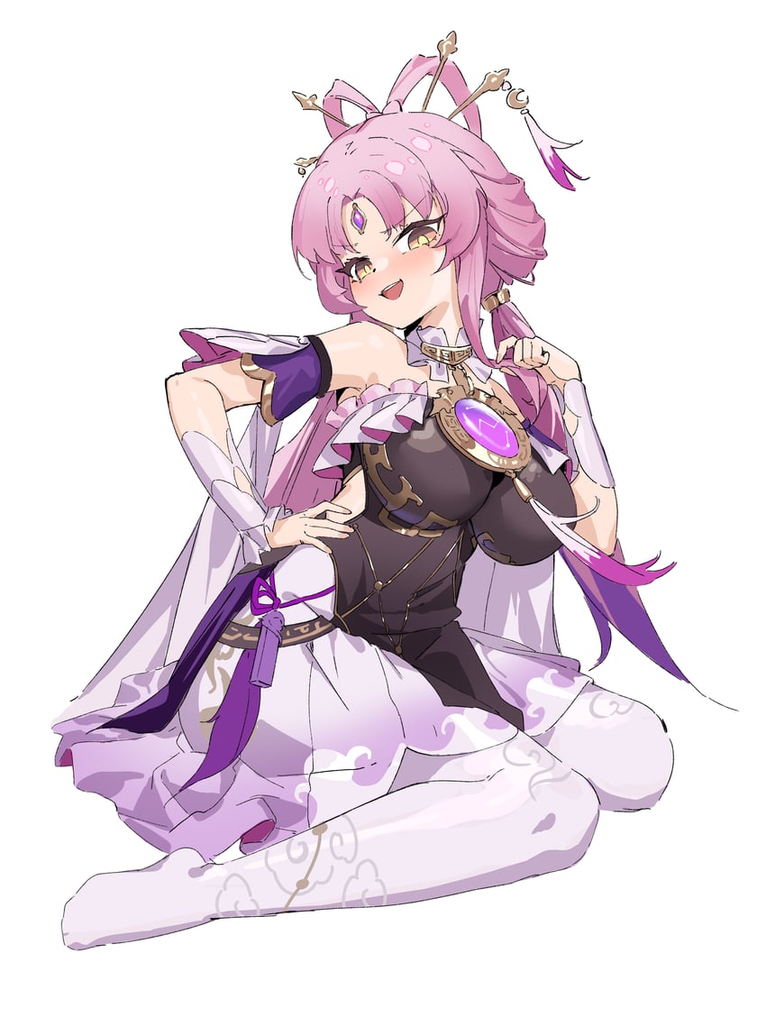 fu xuan (honkai and 1 more) drawn by lcy_bingzi