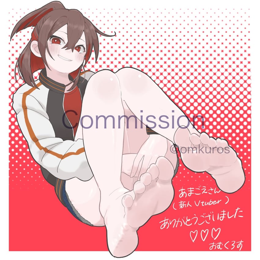 amagoe (indie virtual youtuber) drawn by omkuros