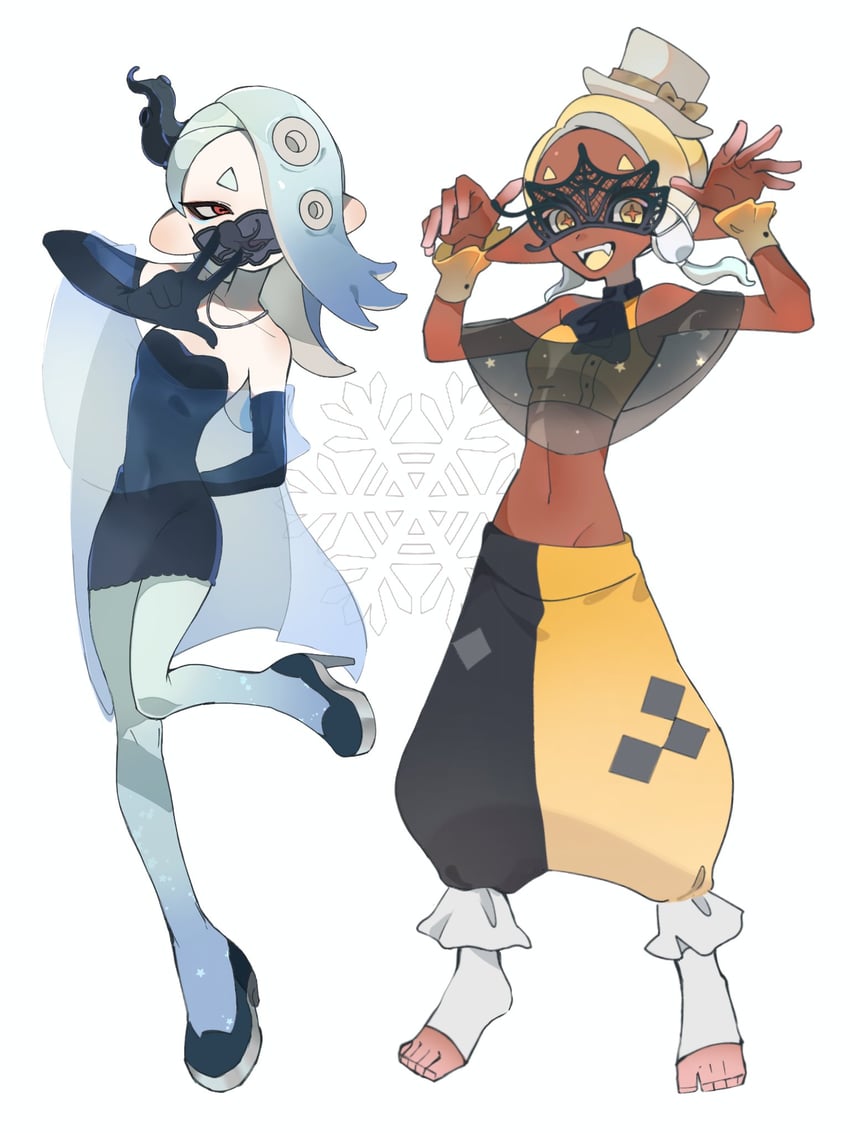 shiver and frye (splatoon and 1 more) drawn by zer_skd