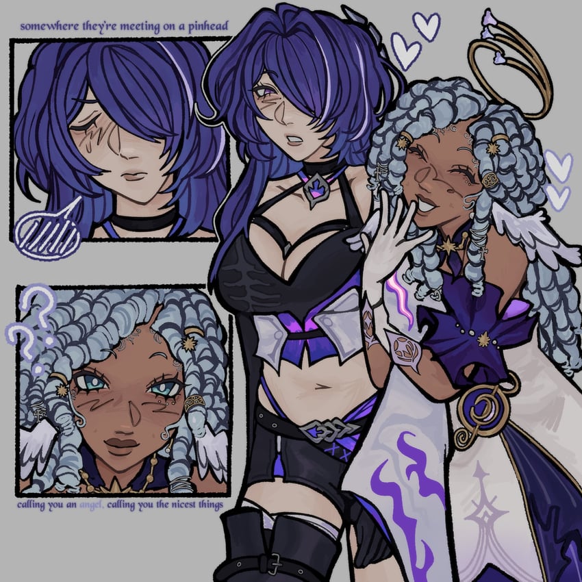 acheron and robin (honkai and 1 more) drawn by heaven_(blkventi)