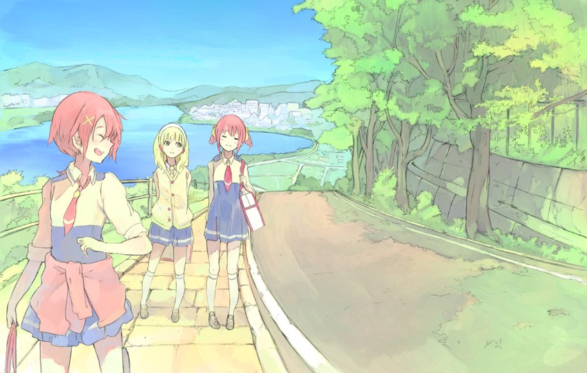 kise yayoi, hino akane, and hoshizora miyuki (precure and 1 more) drawn by toromi_chuuka