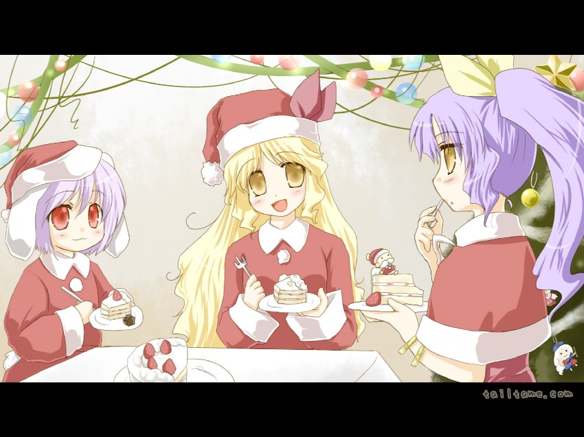 houraisan kaguya, yagokoro eirin, watatsuki no yorihime, watatsuki no toyohime, reisen, and 1 more (touhou) drawn by nekotani_mikamo