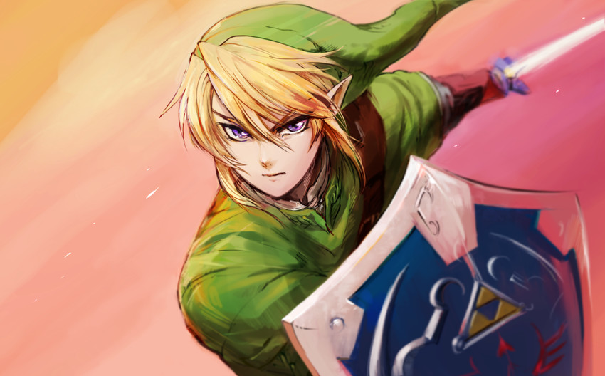 link (the legend of zelda and 1 more) drawn by 16167mono