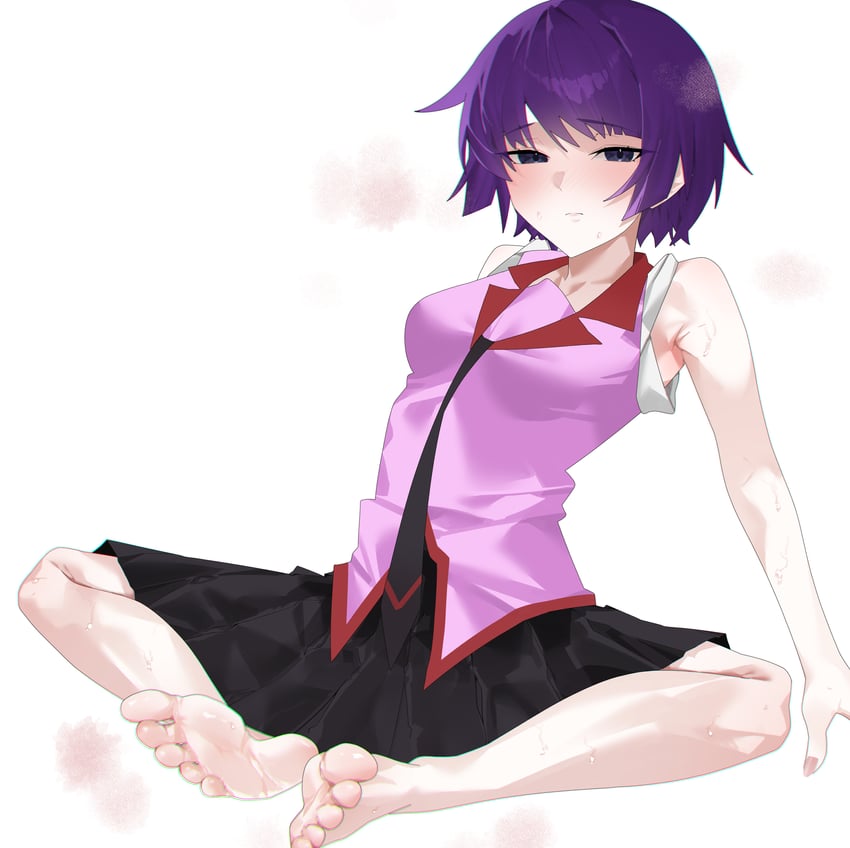 senjougahara hitagi (monogatari and 1 more) drawn by arril100