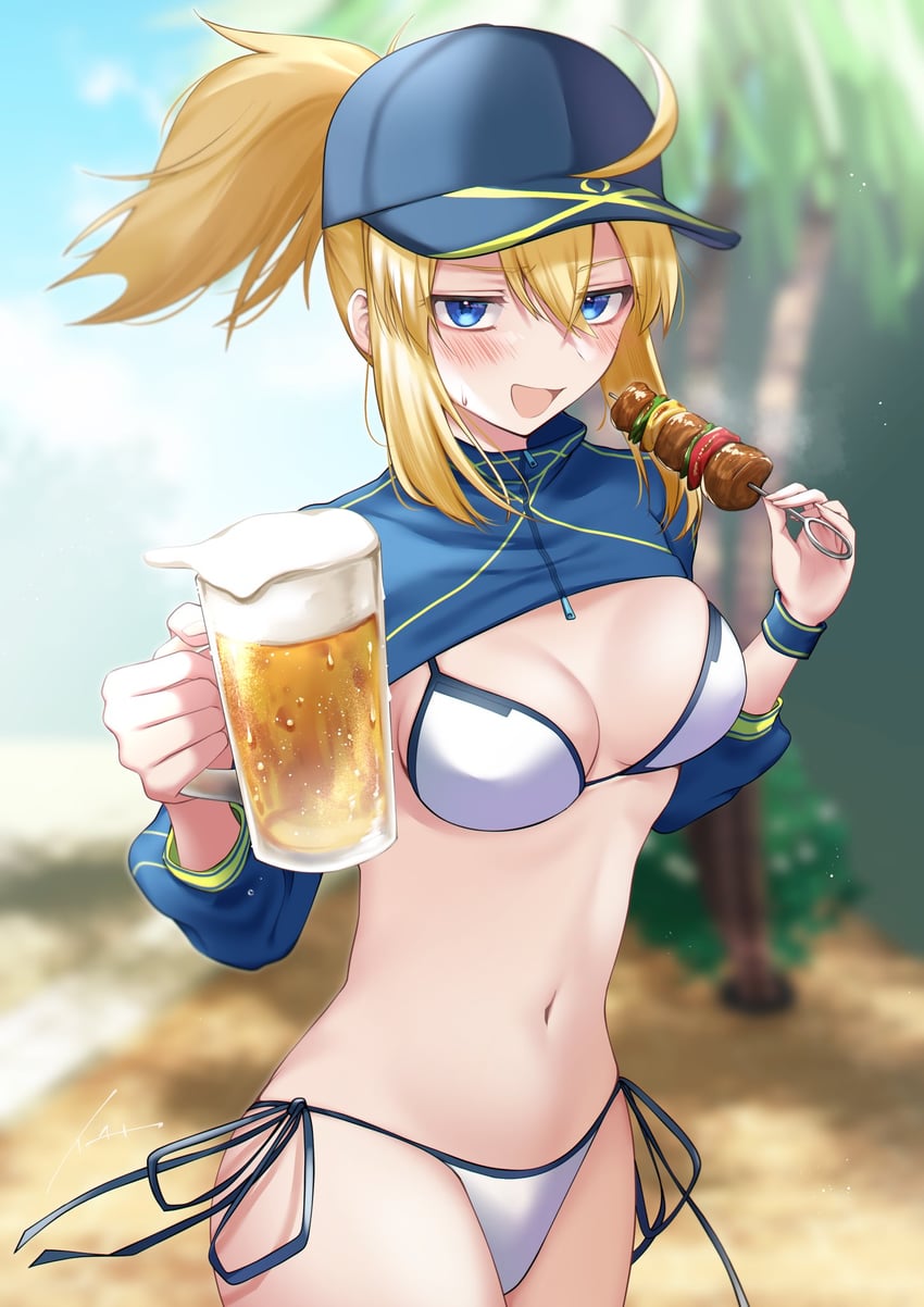 artoria pendragon and mysterious heroine xx (fate and 1 more) drawn by ichi_kq