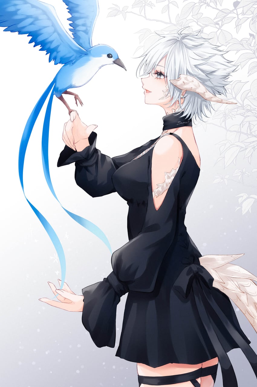 warrior of light and meteion (final fantasy and 1 more) drawn by sana_(sanamaru_0w0)