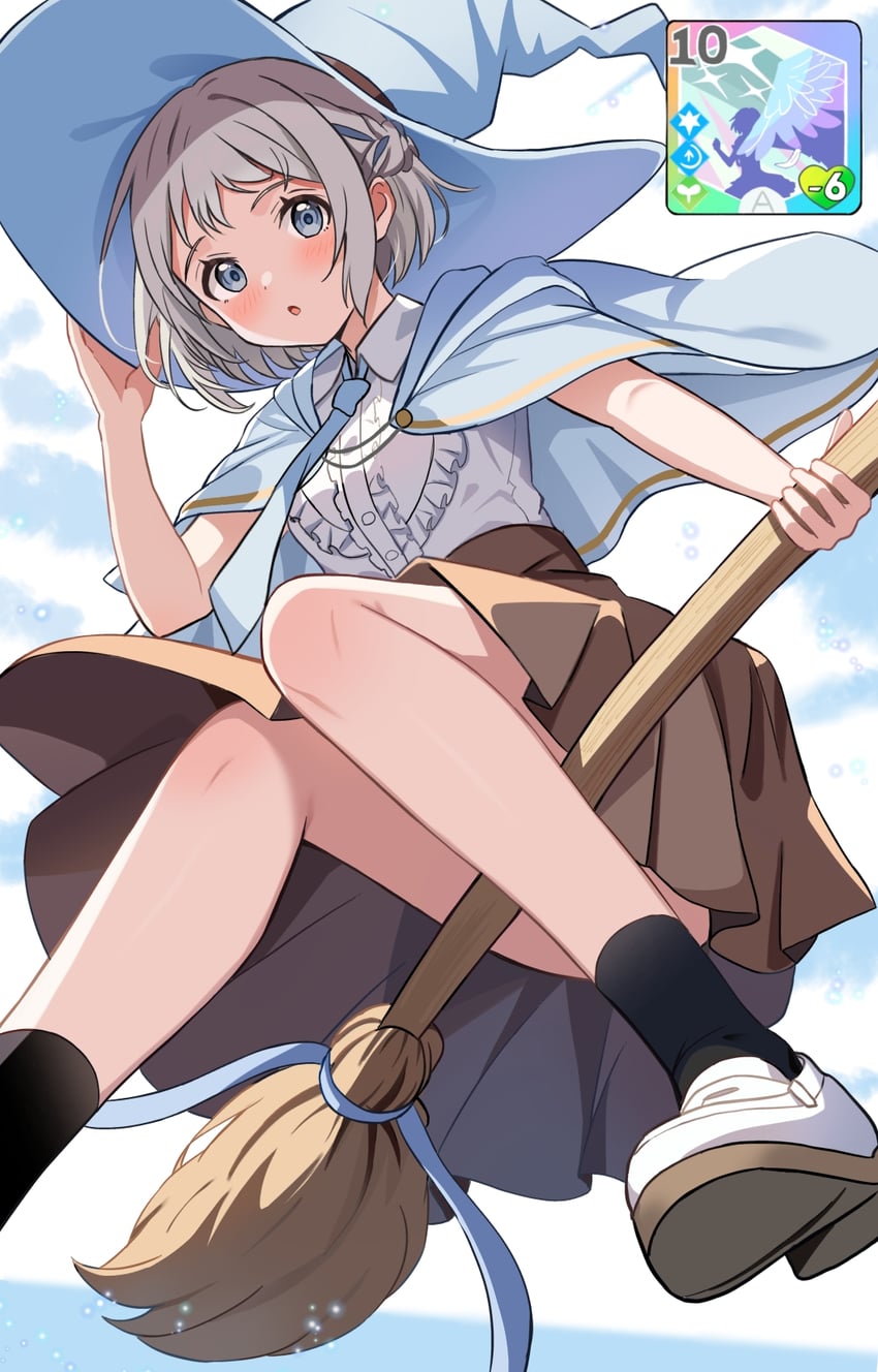 katsuragi lilja (idolmaster and 1 more) drawn by crouching_start